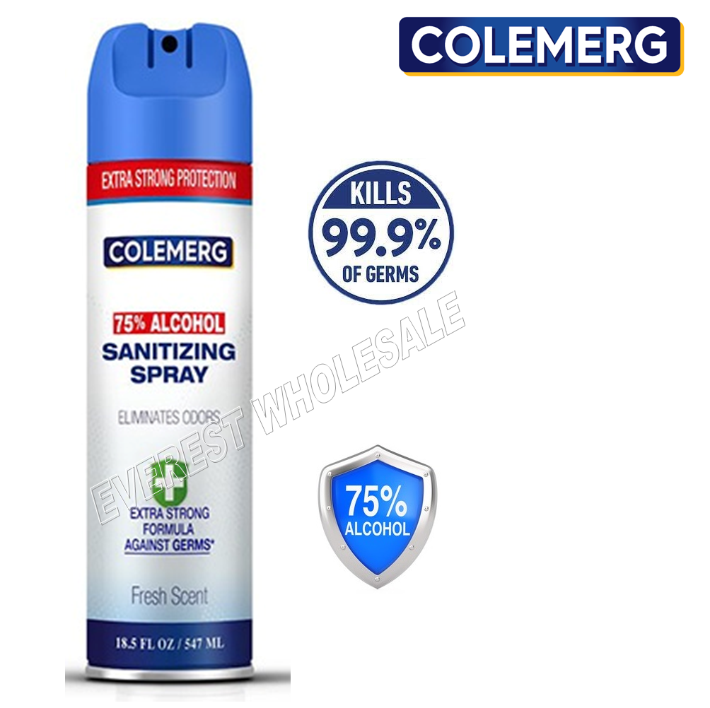 COLEMERG-AIR-SANITIZER Colemerg Air Sanitizing Spray Kills Germs 18.5 oz * 2 pcs - Image 1