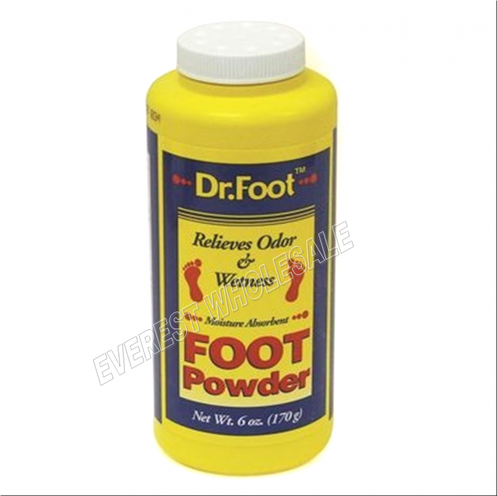 Dr Foot Powder Relieves Odor and Wetness 6 Oz * 2 pcs - Image 1