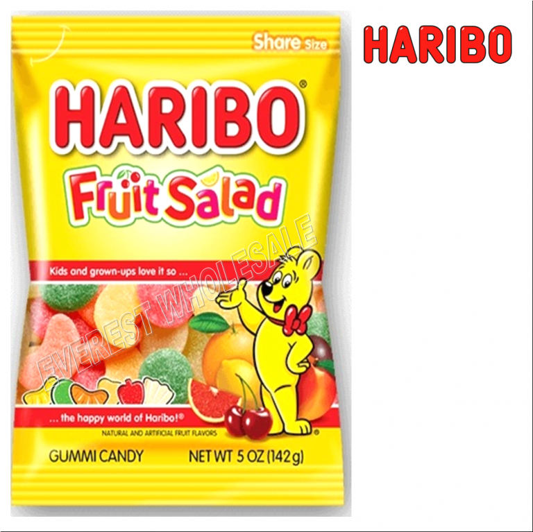 Haribo Gummi Candy 5 oz * Fruit Salad * 12 pcs Everest