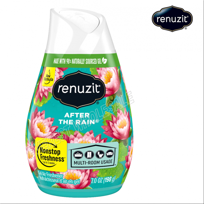 Renuzit Solid Cone Air Freshener 7 oz  * After The Rain * 3 pcs - Image 1