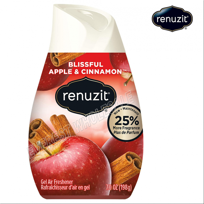 Renuzit Solid Cone Air Freshener 7 oz  * Apple Cinnamon * 3 pcs - Image 1