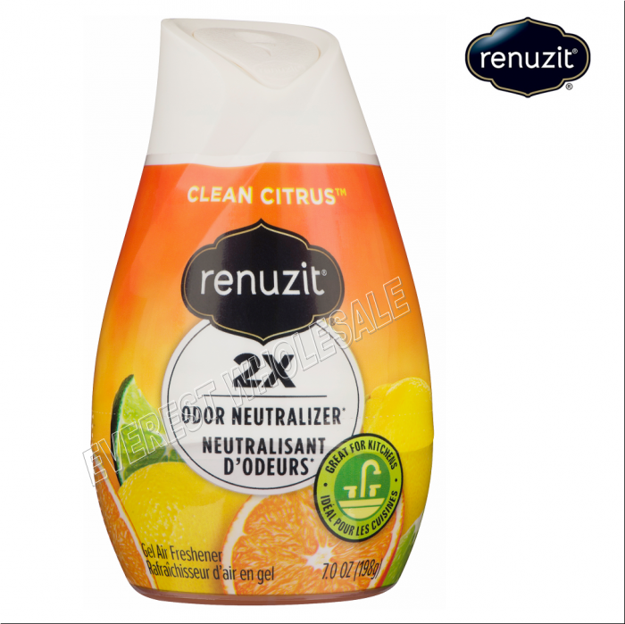 Renuzit Solid Cone Air Freshener 7 oz  * Clean Citrus * 3 pcs - Image 1