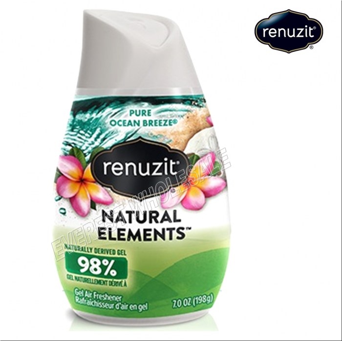 Renuzit Solid Cone Air Freshener 7 oz * Pure Ocean Breeze * 3 pcs - Image 1