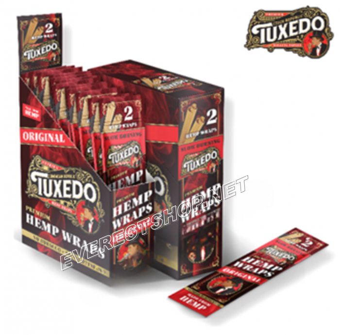 Tuxedo Hemp Wrap Rolling Paper 2 ct Pack x 25 Packs * Original * - Image 1