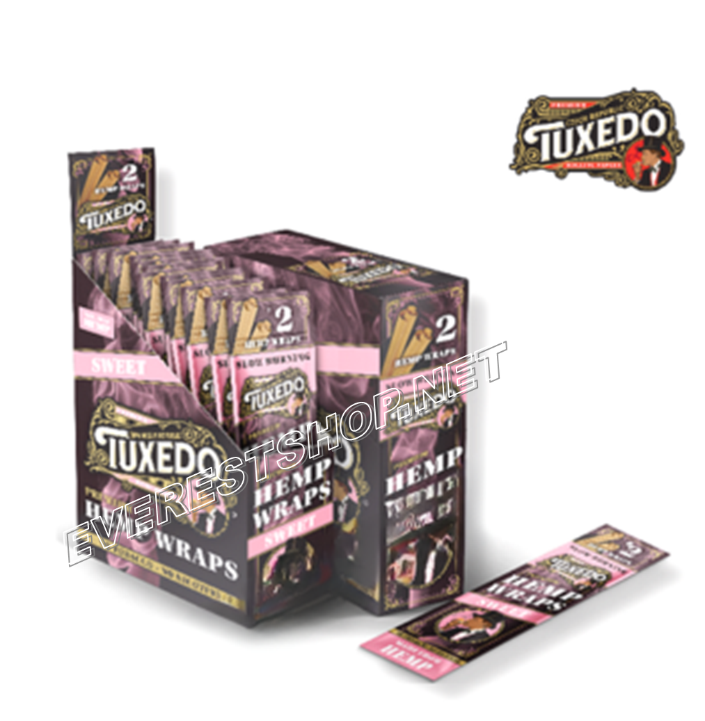 Tuxedo Hemp Wrap Rolling Paper 2 ct Pack x 25 Packs Tuxedo Hemp Wrap Rolling Paper 2 ct Pack x 25 Packs * Sweet * - Image 1