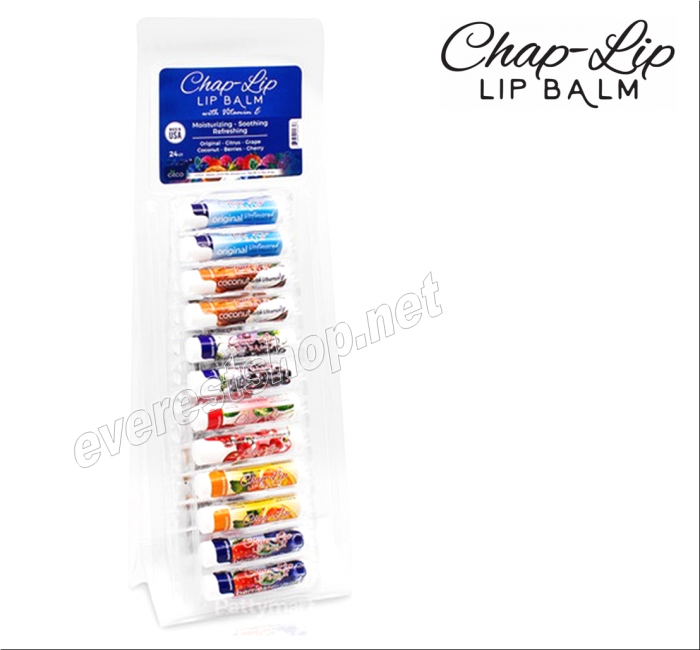 ChapLip Balm 24 pcs Display * Assorted Flavors * - Image 1