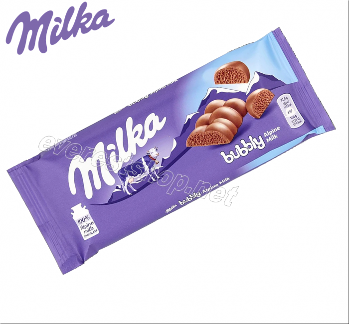 Milka Milk Chocolate 100 g x 14 pcs * Bubbly * - Image 1