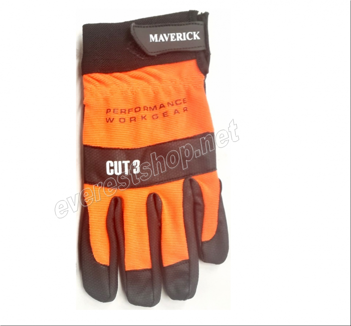 Heavy Duty Work Glove * Orange Color * - Image 1