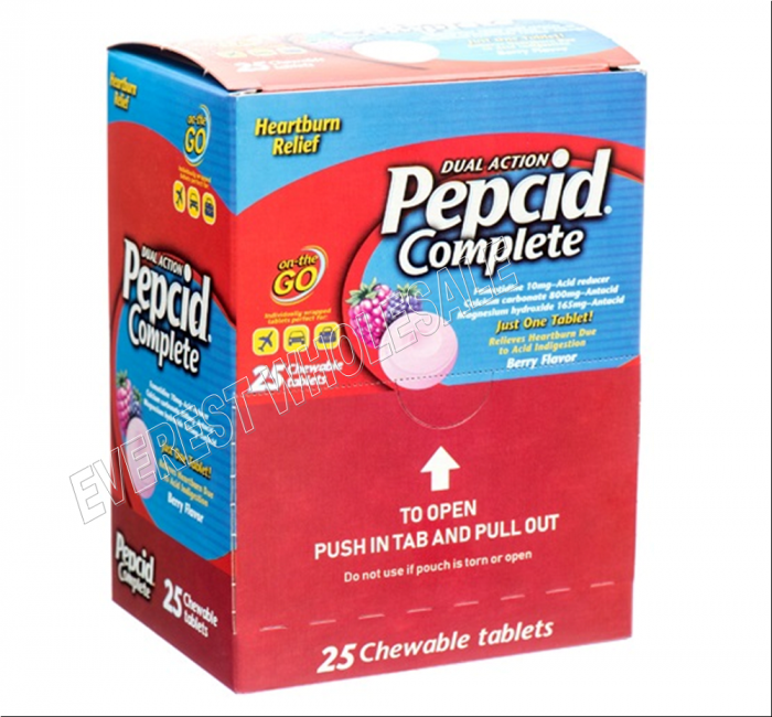 Pepcid Complete Dual Action Heartburn Relief * 25 Tablets - Image 1
