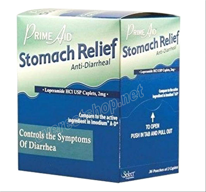 Prime Aid Anti Diarrheal Stomach Relief * 36 x 2 ct - Image 1