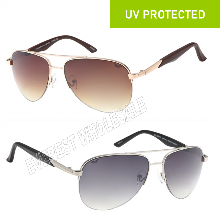 UV Protected Classic Sun Glasses Metal Frame - Image 1