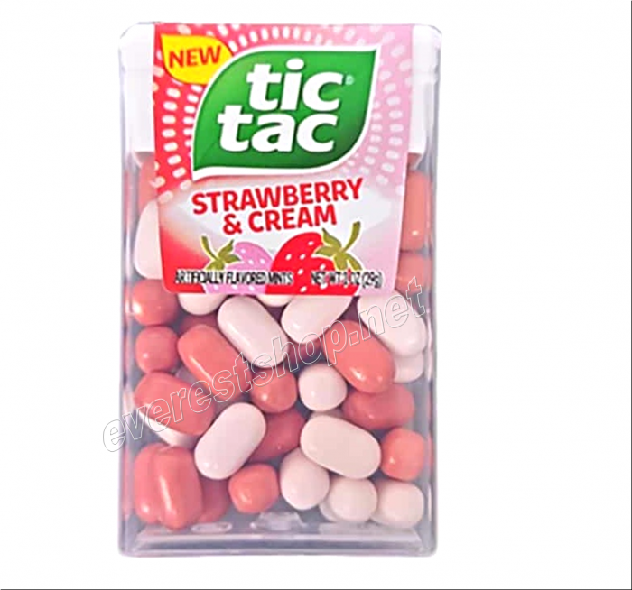 Tic Tac Candy * Strawberry Cream * 12 pcs - Image 1