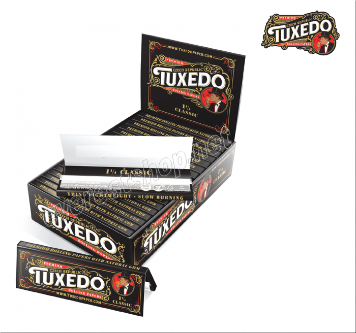 Tuxedo Premium Tobacco Rolling Paper * 1 1/4 Size * 24 Booklets - Image 1
