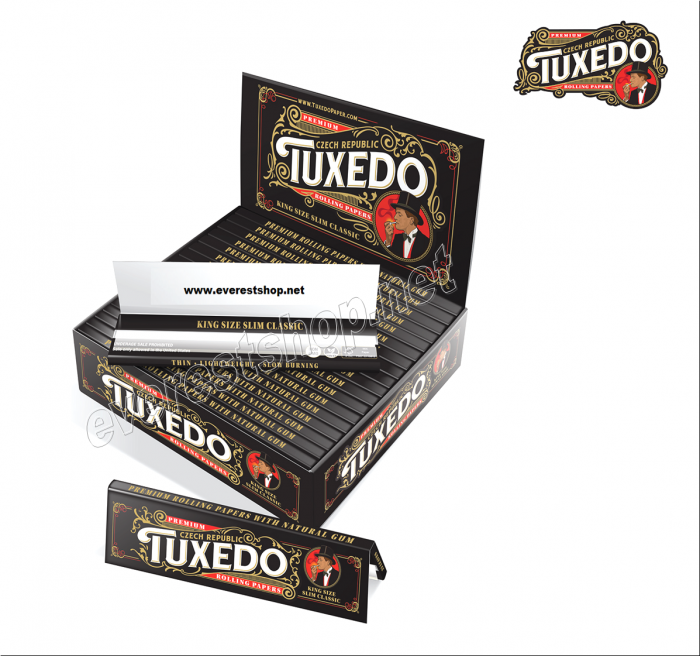 Tuxedo Premium Tobacco Rolling Paper * King Size Slim * 50 Booklets - Image 1