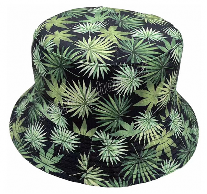 Sport Bucket Hat Adult Size * Small Leaves * - Image 1