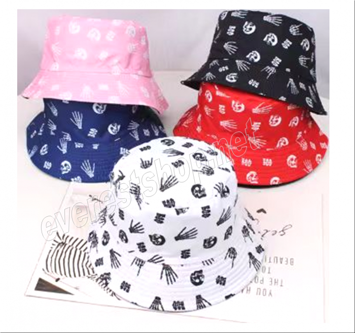 Sport Bucket Hat Adult Size Select Color * Skull * - Image 1