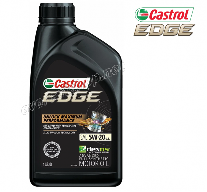 Castrol Edge Full Synthetic Motor Oil 1 Qt * 5W-20 * 6 pcs - Image 1