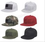 Flat Top Baseball Caps * USA Flag * Select the Color
