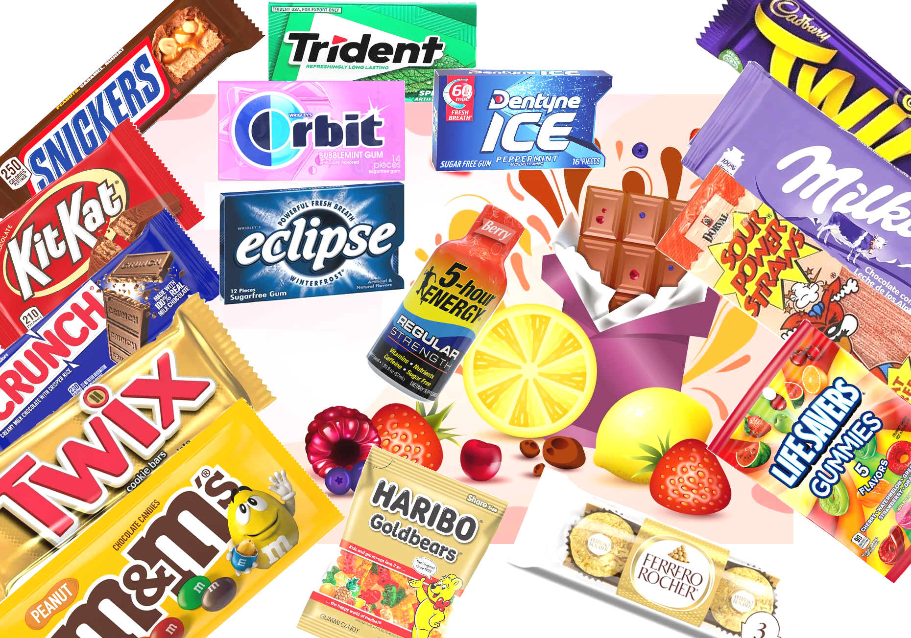 GUMS, CANDIES & CHOCOLATES GUMS, CANDIES & CHOCOLATES