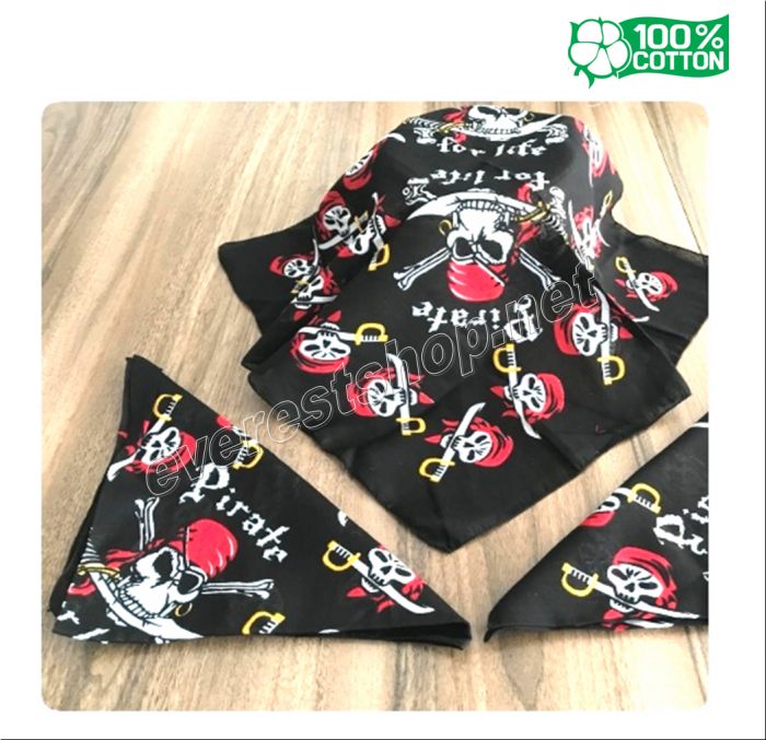 Authentic Cotton Bandana * Skull * - Image 1