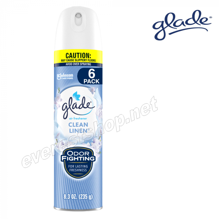 Glade Air Freshener 8.3 oz * Clean Linen * 3 pcs - Image 1