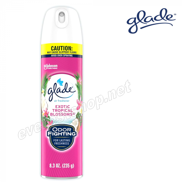 Glade Air Freshener 8.3 oz * Exotic Tropical Blossoms * 3 pcs - Image 1