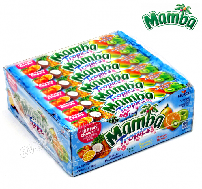 Mamba Fruit Chews Candy * Tropics * 24 pcs - Image 1