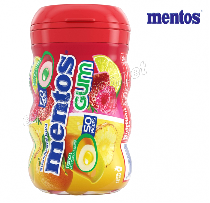 Mentos Gum 50 ct * Red Fruit Lime * 2 pcs - Image 1