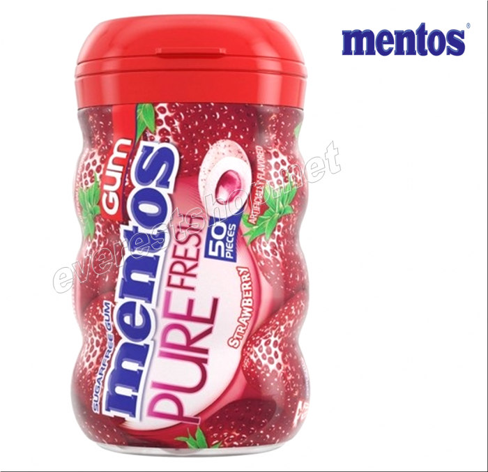 Mentos Gum 50 ct * Strawberry * 2 pcs - Image 1