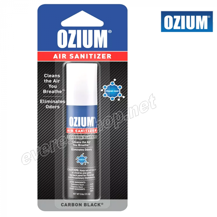 Ozium Air Sanitizer 0.8 fl oz * Carbon Black * 3 pcs - Image 1