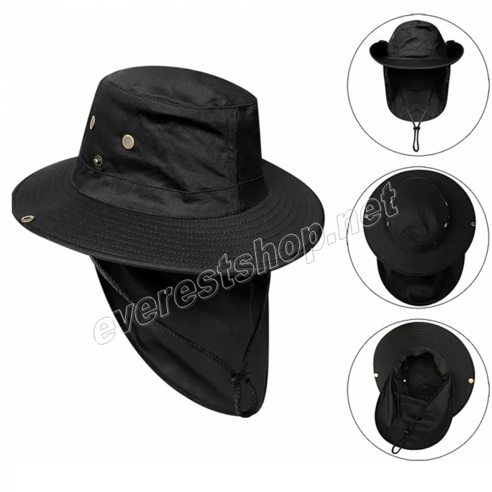 Sun Protected Sport Safari – Fisherman Hats With Neck Cover * Model # 05 - Image 5