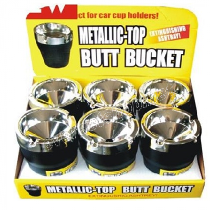 Butt Bucket Metalic Top Ashtray for Car * 2 pcs - Image 2