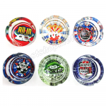 Glass Ashtray * Casino - Pocker * 2 Pcs