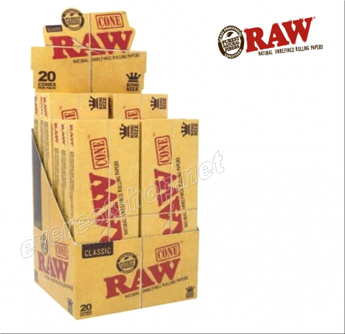 Raw Cone 20 Ct x 12 Pcs * King Size * - Image 1