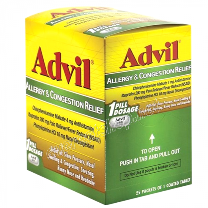 Advil Allergy & Congestion Relief 1`s x 25 ct - Image 1