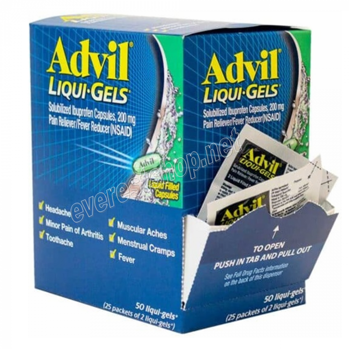 Advil Liqui Gels 2 ct Pack x 25 Packs - Image 1