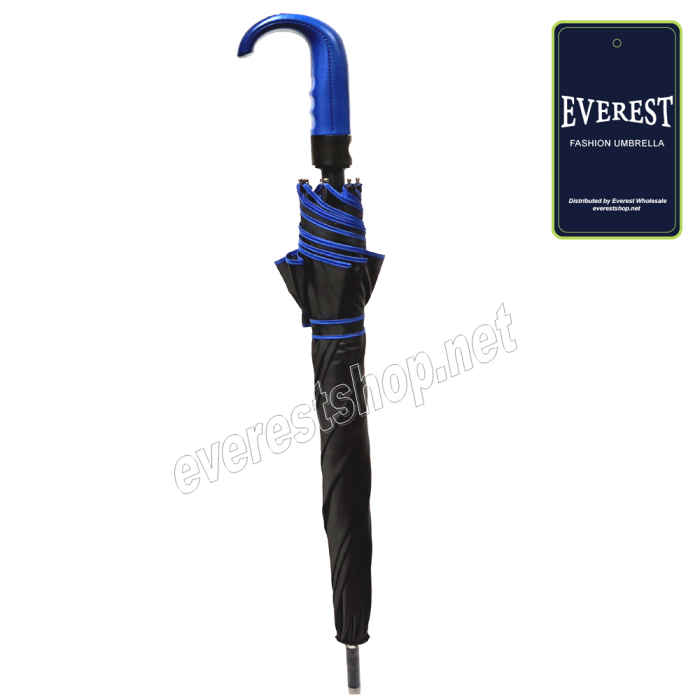 Everest Fast Open Automatic Long j Hold Umbrella - Image 1
