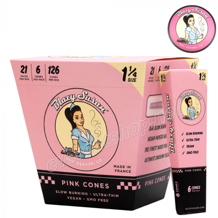 Blazy Susan PreRolled Cones 3×21 = 63 Cones * 1  1/4 Size * - Image 1