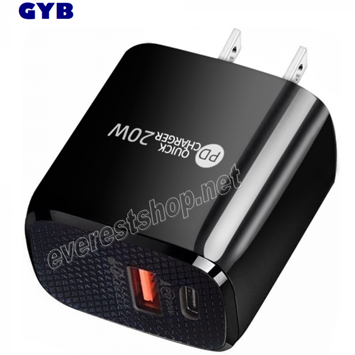 GYB High Speed USB - Type C 3.0 Travel Charger - Image 1