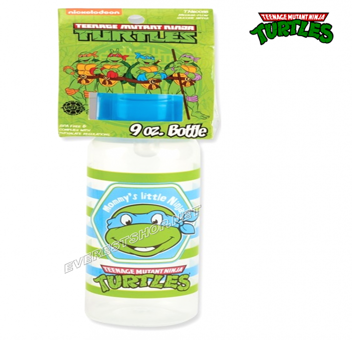 BK Baby Bottle * Turtles * 9 oz * 2 pcs - Image 1