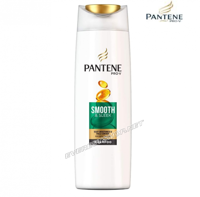 Pantene Shampoo Smooth & Silk * 340 ml * 2 pcs - Image 1