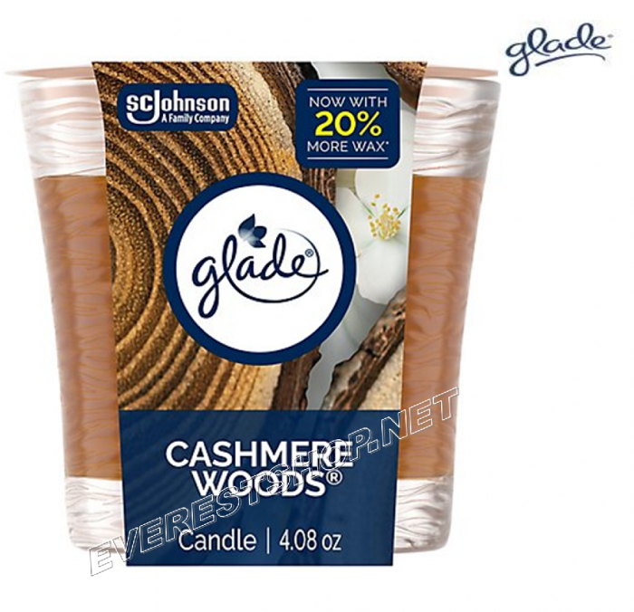 Glade Candle Cashmere Woods * 4 oz * 2 pcs - Image 1