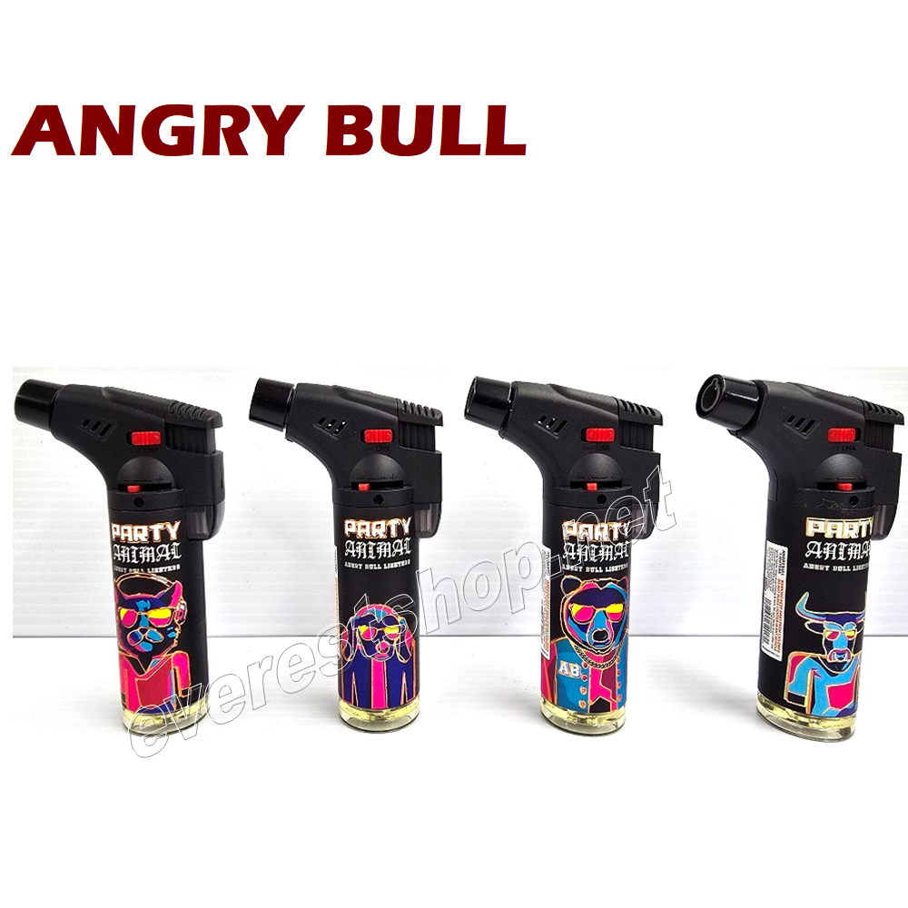ANGRY BULL TORCH LIGHTER - 05 Angry Bull Big Size Torch Lighters 4 pcs * Model 5 * - Image 1
