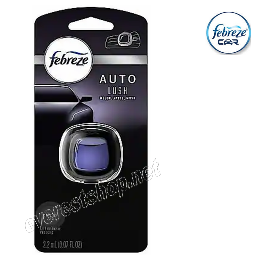 FEBREZE CAR VENT FRESHENER LUSH Febreze Car Vent Clip * Lush * 2 ml x 2 pcs - Image 1