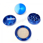 Metal Tobacco Grinder 4 Parts 40 mm * Blue Color * - Image 2