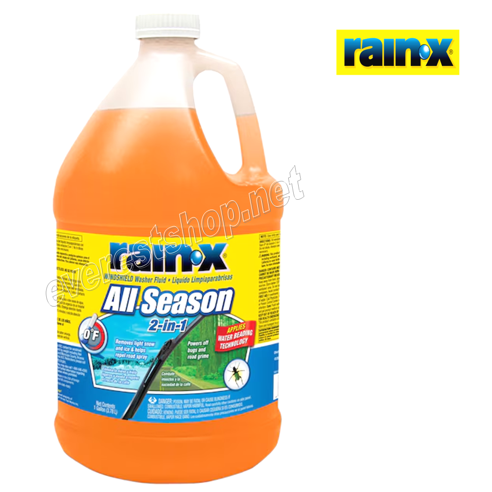 RAINX Rain-X All Season Windshield Washer Fluid 1 Gal * 2 pcs - Image 1