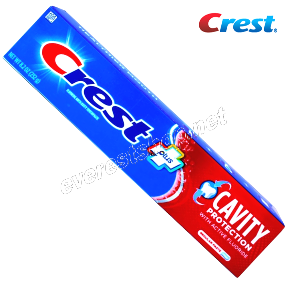 CREST TOOTHPASTE CAVITY PROTECTION 8 OZ Crest Toothpaste 8.2 Oz * Cavity Protection * 2 pcs - Image 1