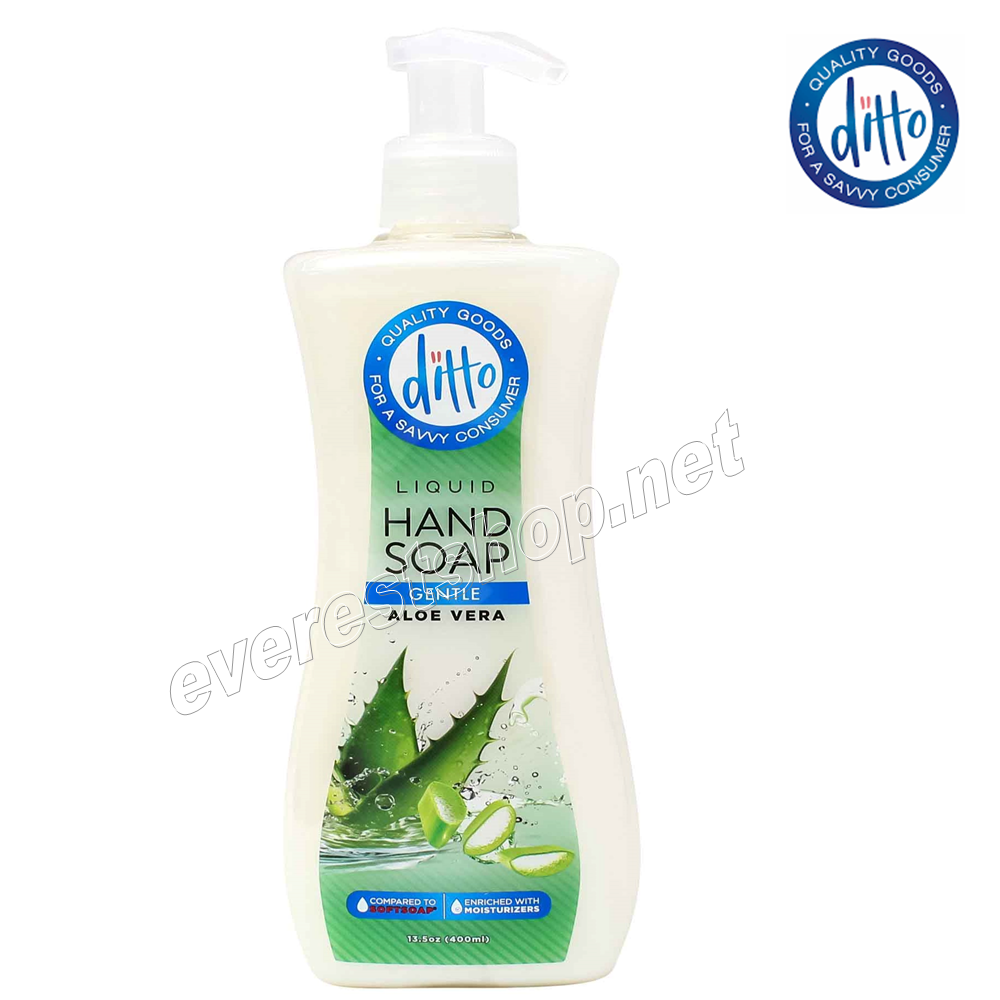 DITTO HAND SOAP ALOE VERA Ditto Liquid Hand Soap 13.5 fl oz * Aloe Vera * 2 pcs - Image 1
