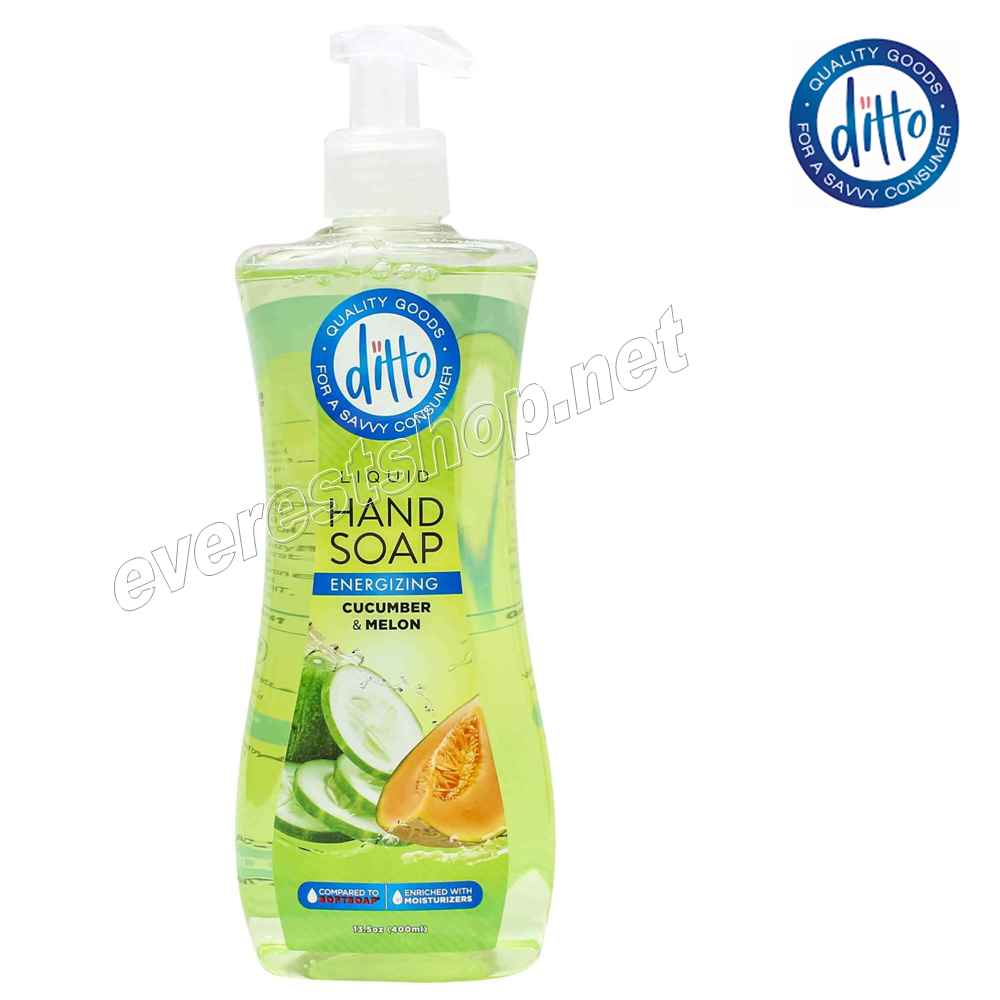 DITTO HAND SOAP CUCUMBER MELON Ditto Liquid Hand Soap 13.5 fl oz * Cucumber & Melon * 2 pcs - Image 1